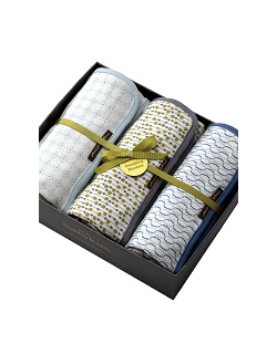 Petunia комплект 3 пеленок трикотажных Simple Sunburst/Raindrop Shapes/Crimped Cables