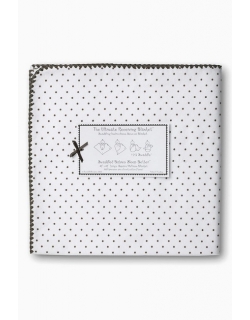 Фланелевая пеленка для новорожденного SwaddleDesigns Brown Polka Dot