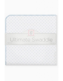 Фланелевая пеленка для новорожденного SwaddleDesigns Pstl Blue Dot