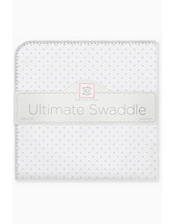 Фланелевая пеленка для новорожденного SwaddleDesigns Sterling Dot