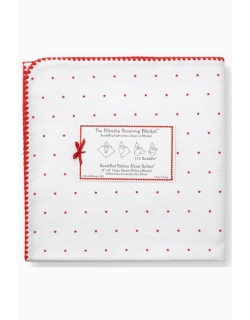 Фланелевая пеленка для новорожденного SwaddleDesigns Red Lt. Stars