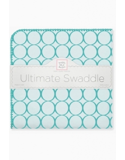 Фланелевая пеленка для новорожденного SwaddleDesigns кружки бирюза