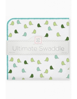 Фланелевая пеленка для новорожденного SwaddleDesigns TQ Lt. Chickies