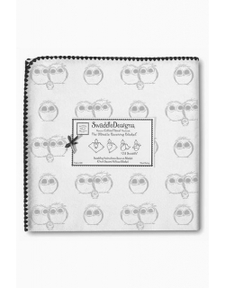 Фланелевая пеленка для новорожденного SwaddleDesigns Sterling Owls