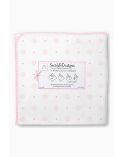 Фланелевая пеленка для новорожденного SwaddleDesigns Ultimate Pink Big Dot Lt Dot