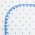 Фланелевая пеленка для новорожденного SwaddleDesigns Blue w/Blue Dot