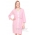 Комплект халат с сорочкой розовый с принтом зайчики/котики