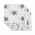 Муслиновые пеленки для новорожденных Jollein средние, Little Star Grey