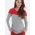 Туника для кормления Mothers en Vogue Colourblock, серый-красный