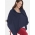 Пончо для кормления Mothers en Vogue из льна, Luxe Linen, синий